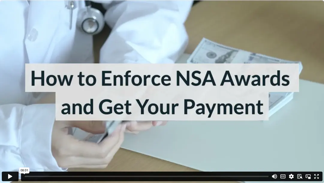 How to Enforce NSA Awards and Get Your Payment